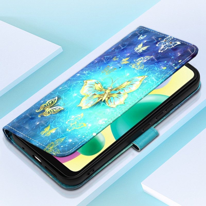 Kotelot Xiaomi Redmi 10A Suojaketju Kuori Strappy Flying Butterflies