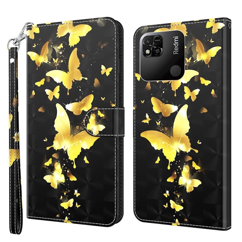 Kotelot Xiaomi Redmi 10A Suojaketju Kuori Stringit Perhoset