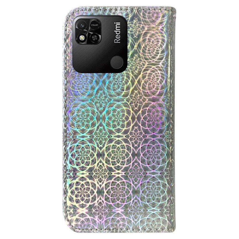 Nahkakotelo Xiaomi Redmi 10A Disco-tyylinen