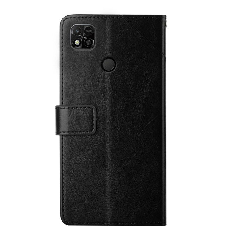 Nahkakotelo Xiaomi Redmi 10A Suojaketju Kuori Y Strappy Design