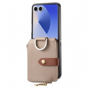 Kuori Samsung Galaxy Z Flip 7 Kolikkokukkaro Ja Sormuspidike