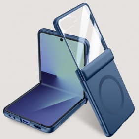 Kuori Samsung Galaxy Z Flip 7 Magneettinen Ja Metalliefektillä