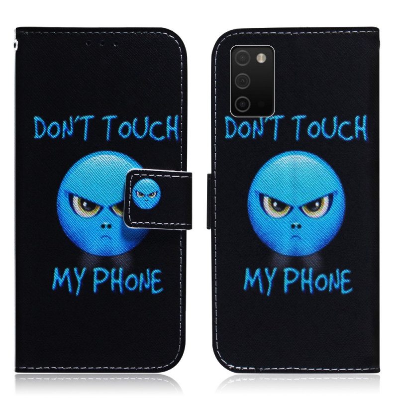 Flip Case Samsung Galaxy A03s Emoji Puhelin