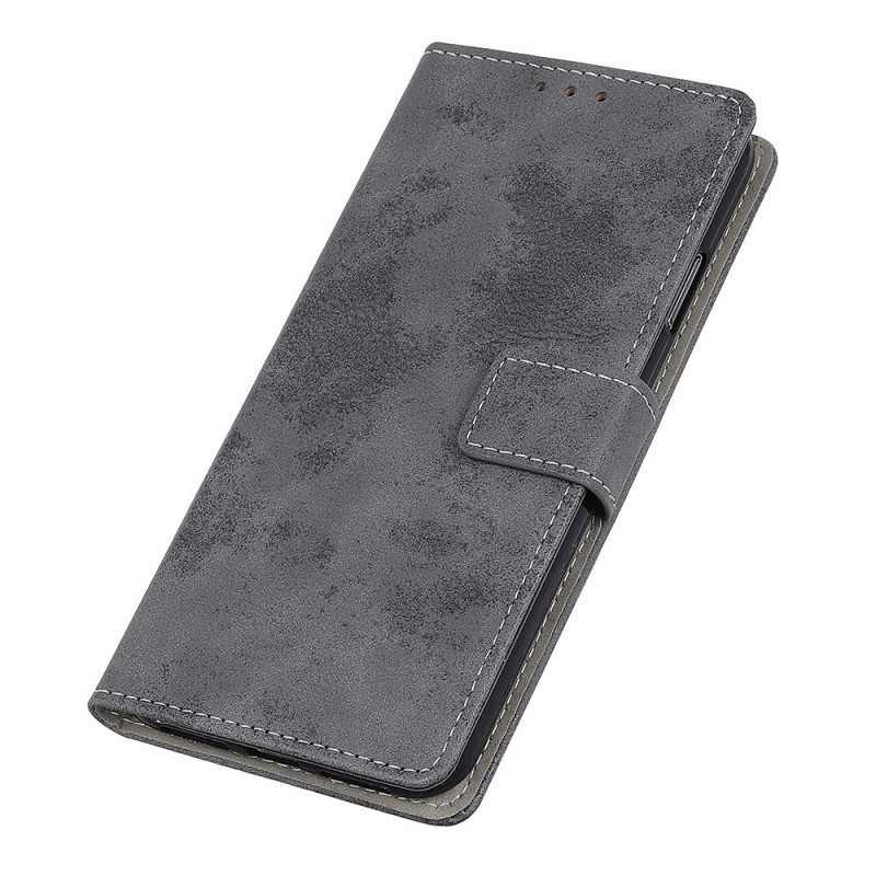 Flip Case Samsung Galaxy A03s Vintage Keinonahkaa