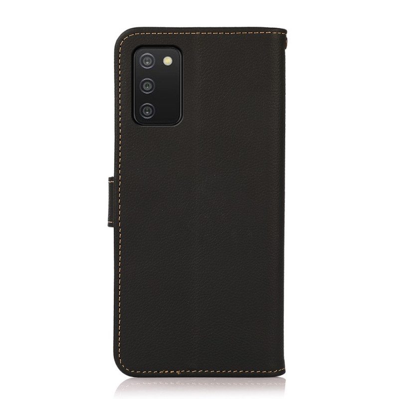 Kotelot Samsung Galaxy A03s Keinonahka Khazneh Rfid