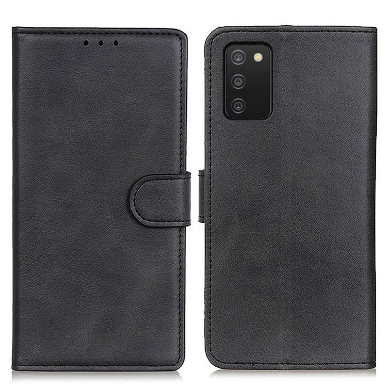 Kotelot Samsung Galaxy A03s Matta Nahkaefekti