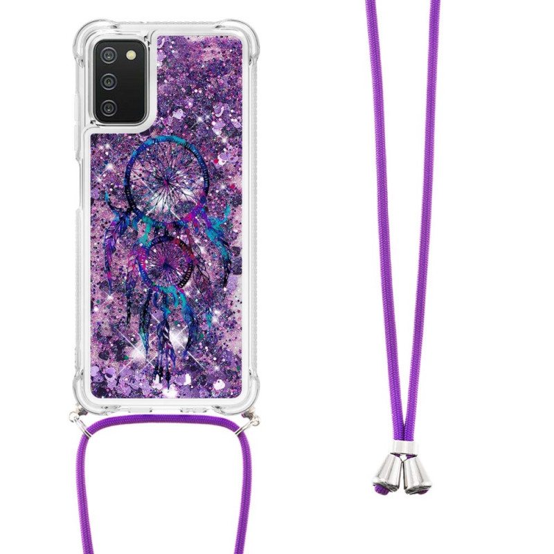 Kuori Samsung Galaxy A03s Kiristysnyörillä Paljetin Kiristysnyöri Dream Catcher