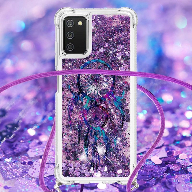 Kuori Samsung Galaxy A03s Kiristysnyörillä Paljetin Kiristysnyöri Dream Catcher