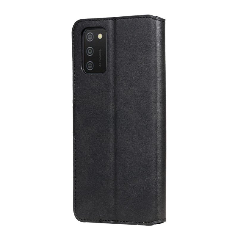 Nahkakotelo Samsung Galaxy A03s Retro Keinonahkaa