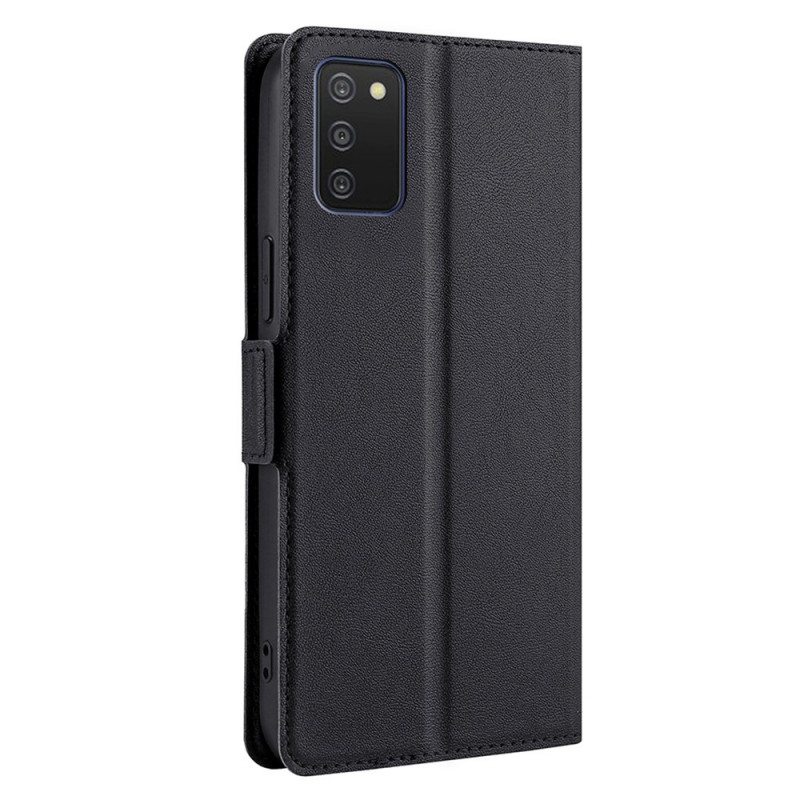 Puhelinkuoret Samsung Galaxy A03s Kotelot Flip Vintage Nahkatyyli