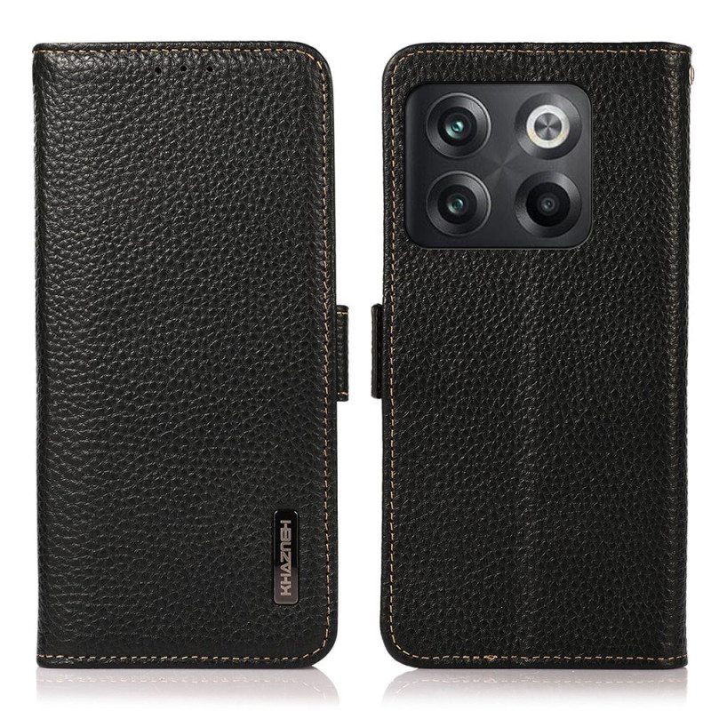 Flip Case OnePlus 10T 5G Litsi Nahka Khazneh Rfid