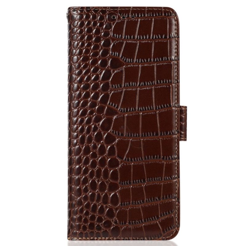 Nahkakotelo OnePlus 10T 5G Crocodile Style Rfid