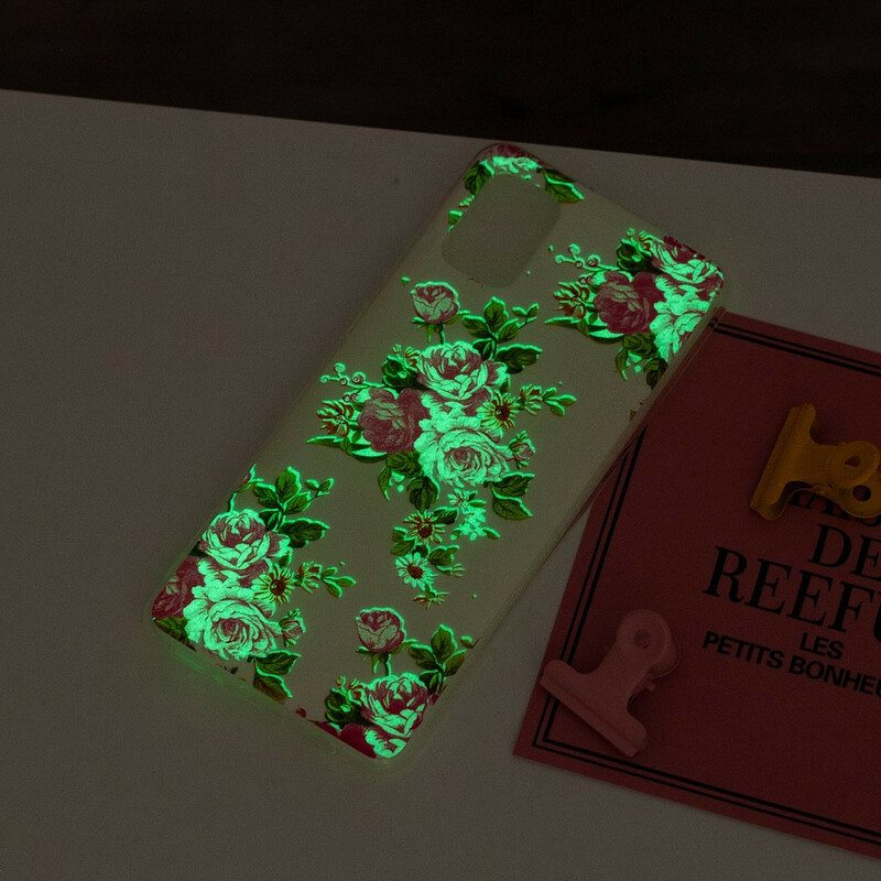 Case Samsung Galaxy A31 Fluoresoivat Liberty Flowers