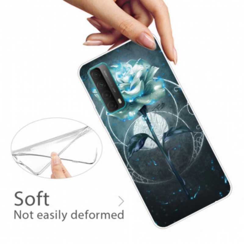 Case Huawei P Smart 2021 Joustava Vaaleanpunainen Vihreä