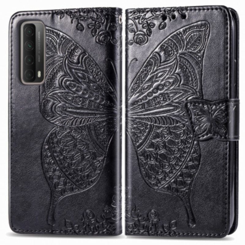 Flip Case Huawei P Smart 2021 Puolikkaat Perhoset