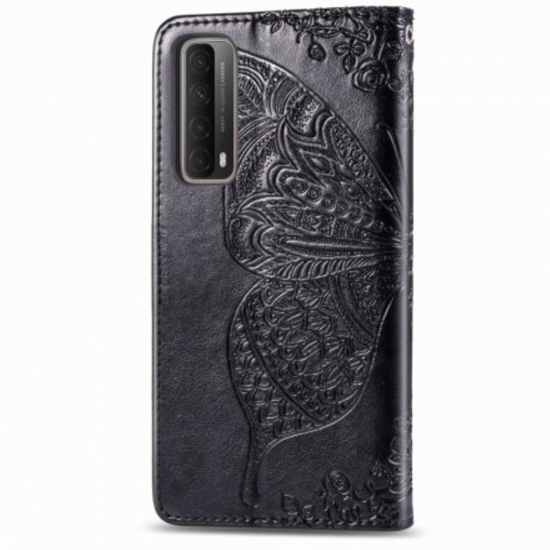 Flip Case Huawei P Smart 2021 Puolikkaat Perhoset