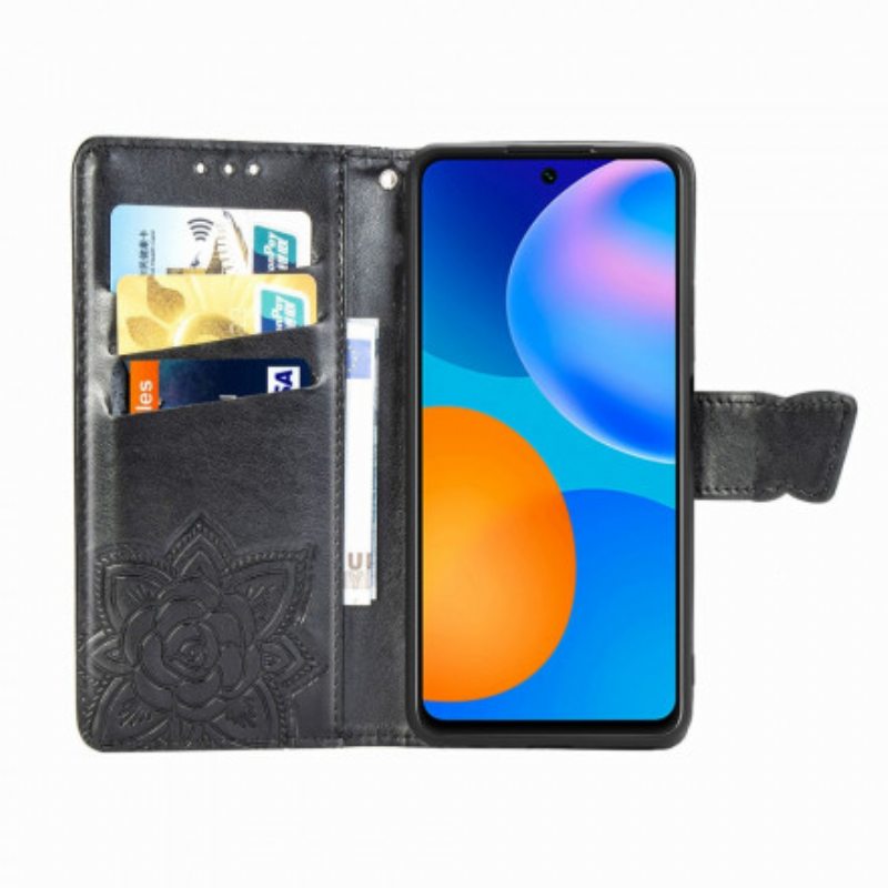 Flip Case Huawei P Smart 2021 Puolikkaat Perhoset