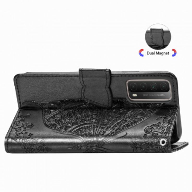 Flip Case Huawei P Smart 2021 Puolikkaat Perhoset