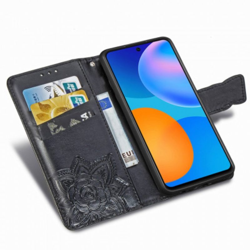 Flip Case Huawei P Smart 2021 Puolikkaat Perhoset