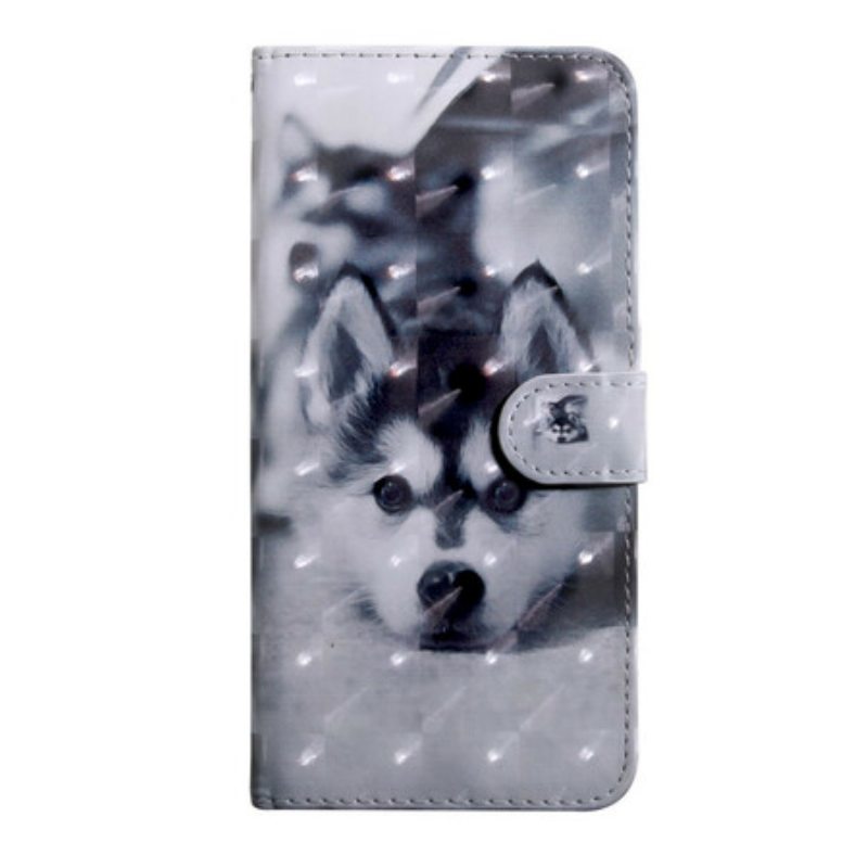 Flip Case Huawei P Smart 2021 Valopilkku Gustave-koira