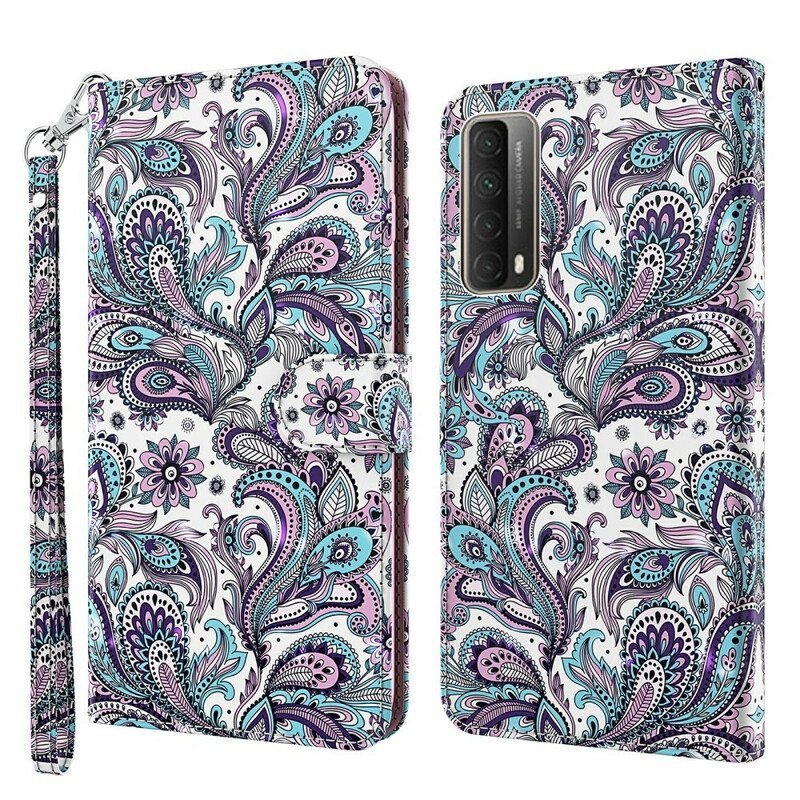 Kotelot Huawei P Smart 2021 Kukkakuvioita