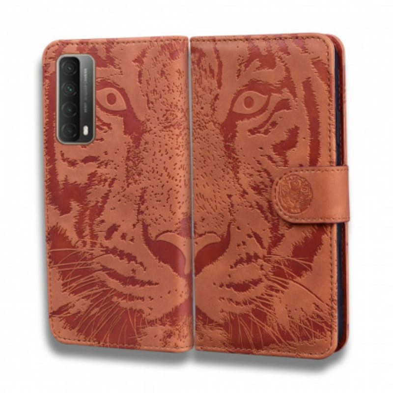Kotelot Huawei P Smart 2021 Tiger-kasvoprintti