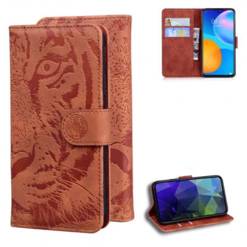Kotelot Huawei P Smart 2021 Tiger-kasvoprintti