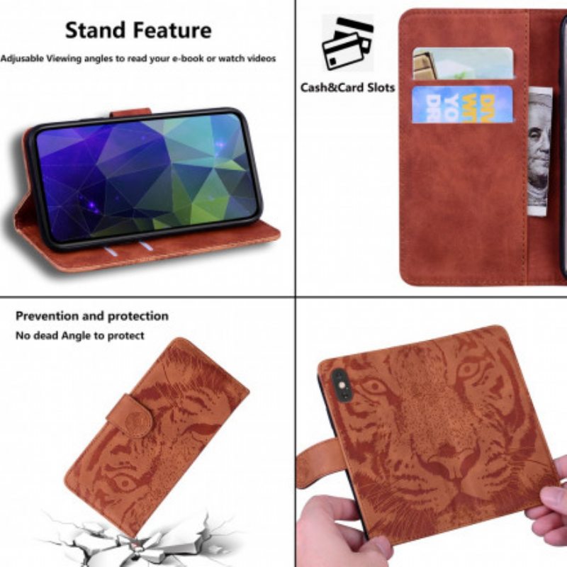 Kotelot Huawei P Smart 2021 Tiger-kasvoprintti