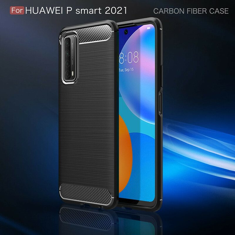 Kuori Huawei P Smart 2021 Harjattua Hiilikuitua