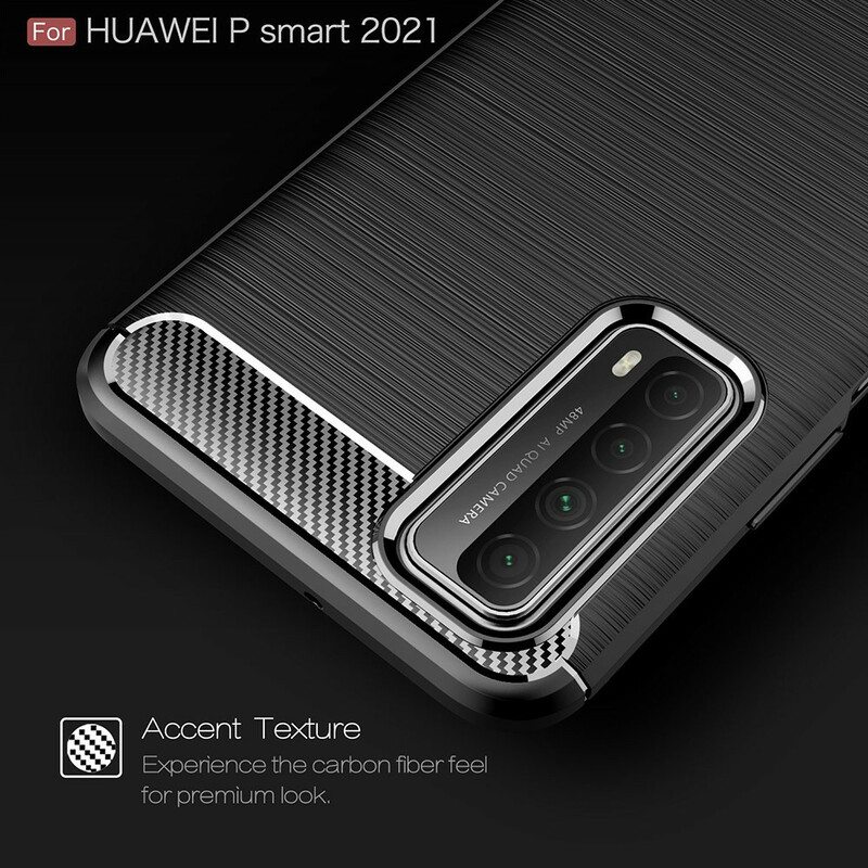 Kuori Huawei P Smart 2021 Harjattua Hiilikuitua