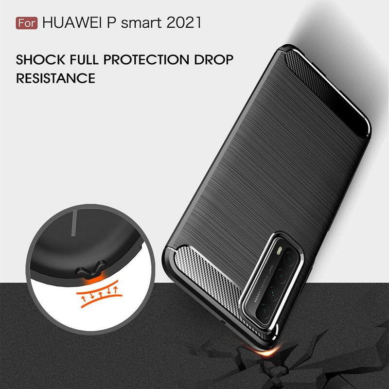 Kuori Huawei P Smart 2021 Harjattua Hiilikuitua