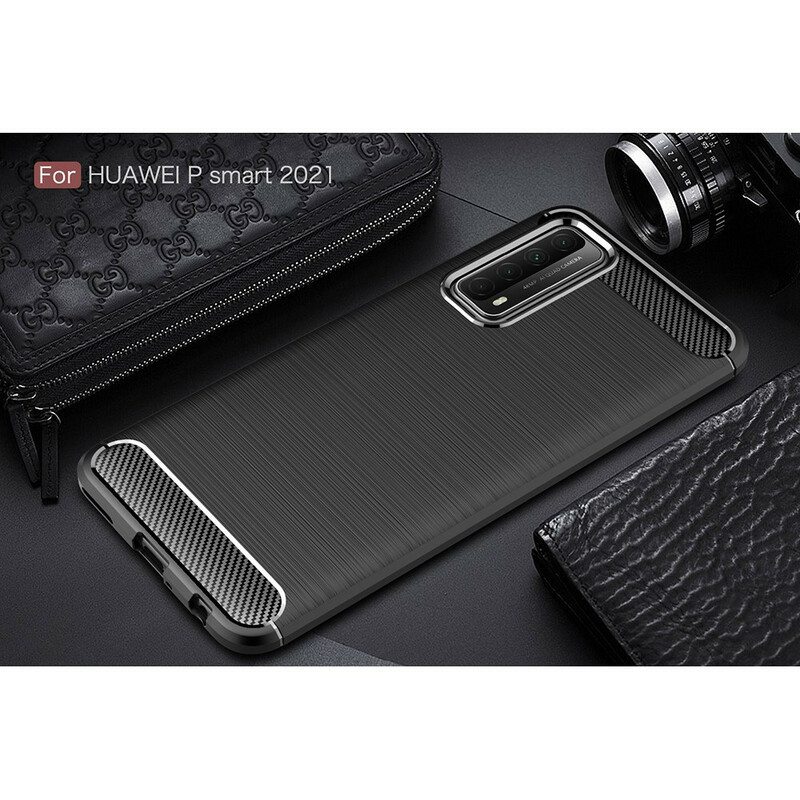 Kuori Huawei P Smart 2021 Harjattua Hiilikuitua