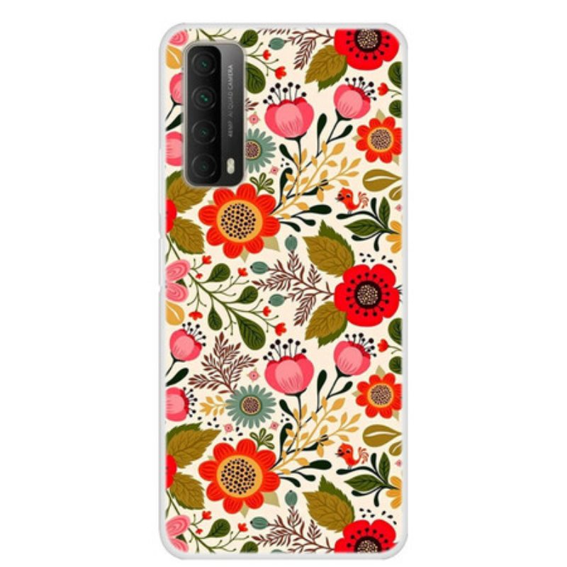 Kuori Huawei P Smart 2021 Kukkainen Kuvakudos