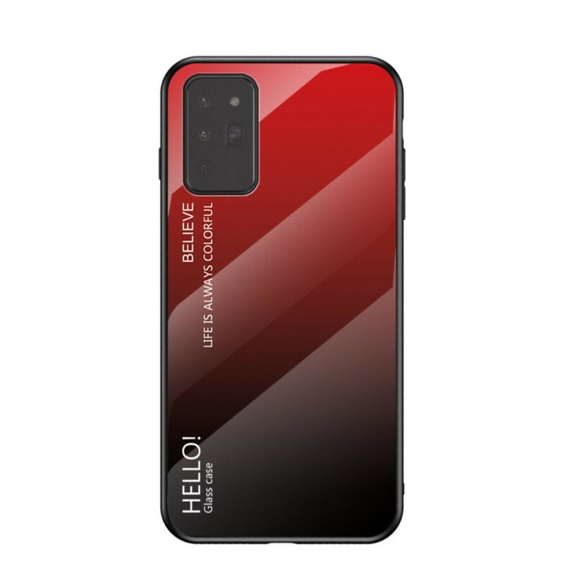 Case Samsung Galaxy Note 20 Karkaistu Lasi Hello