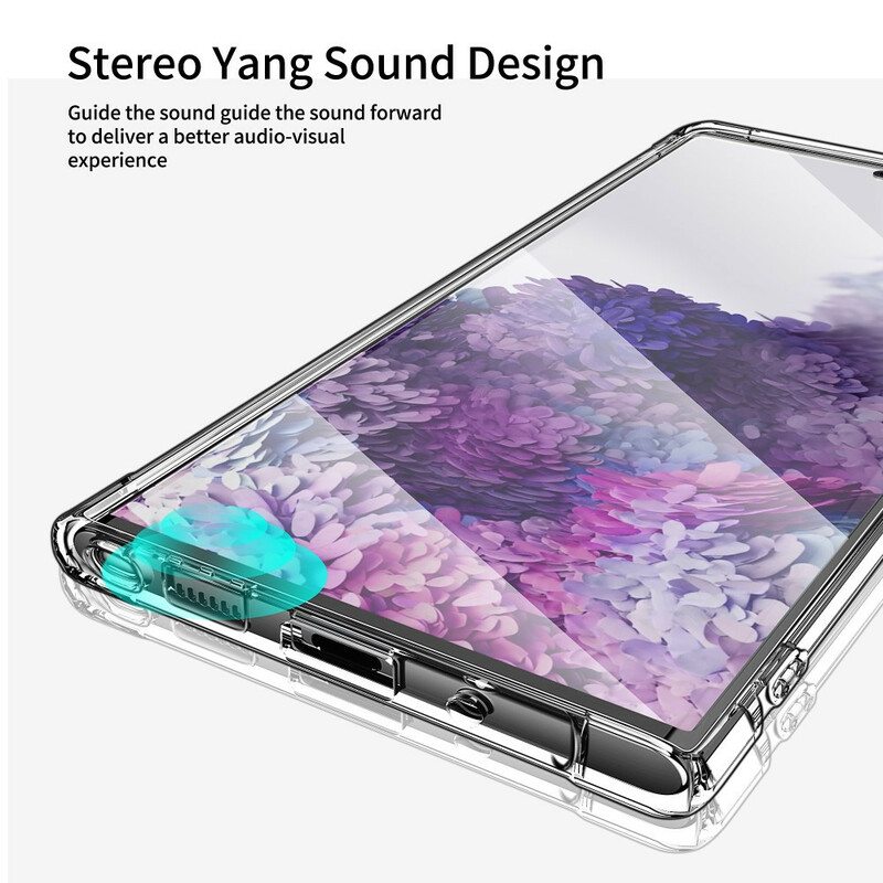 Kuori Samsung Galaxy Note 20 Läpinäkyvä Leeu-tyynysuoja