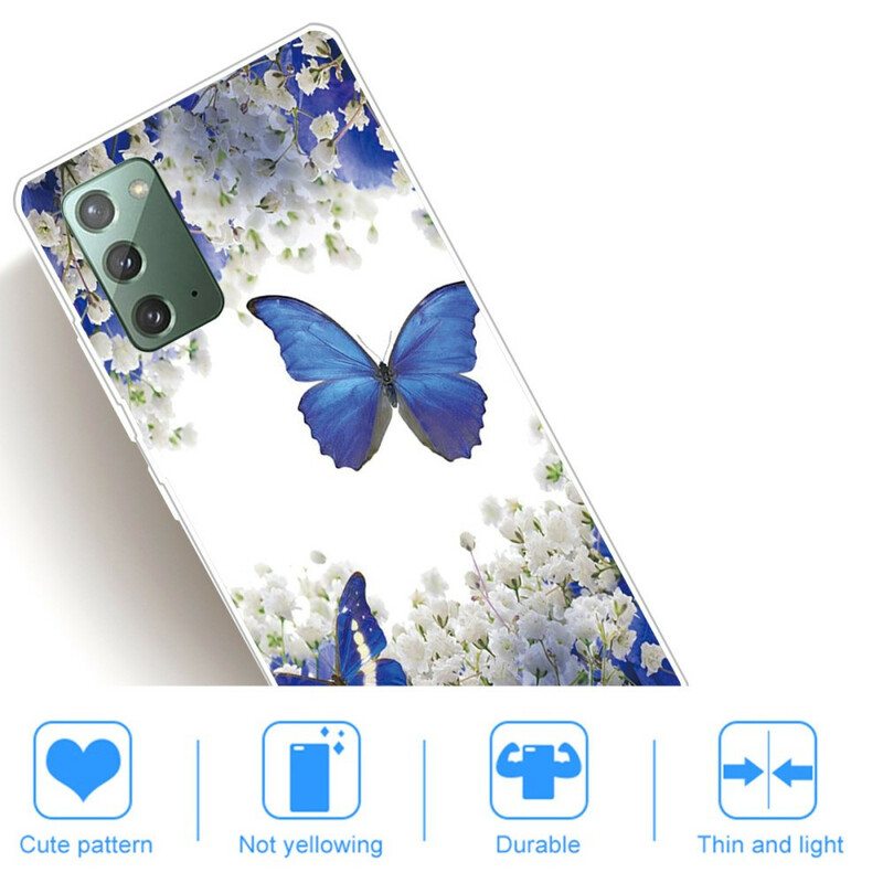 Kuori Samsung Galaxy Note 20 Perhosia