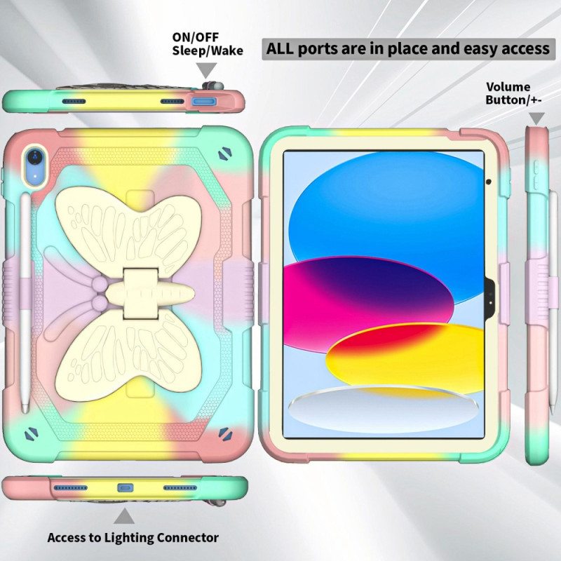 Case iPad 10.9" (2022) Ultra Resistant Ja Butterfly Olkahihna