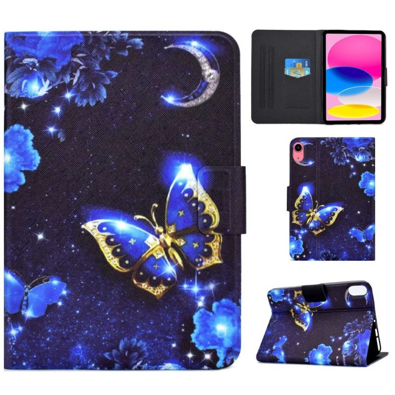 Flip Case iPad 10.9" (2022) Yöperhosia