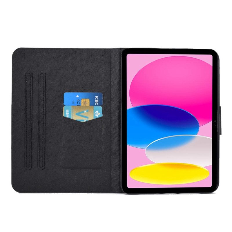 Flip Case iPad 10.9" (2022) Yöperhosia