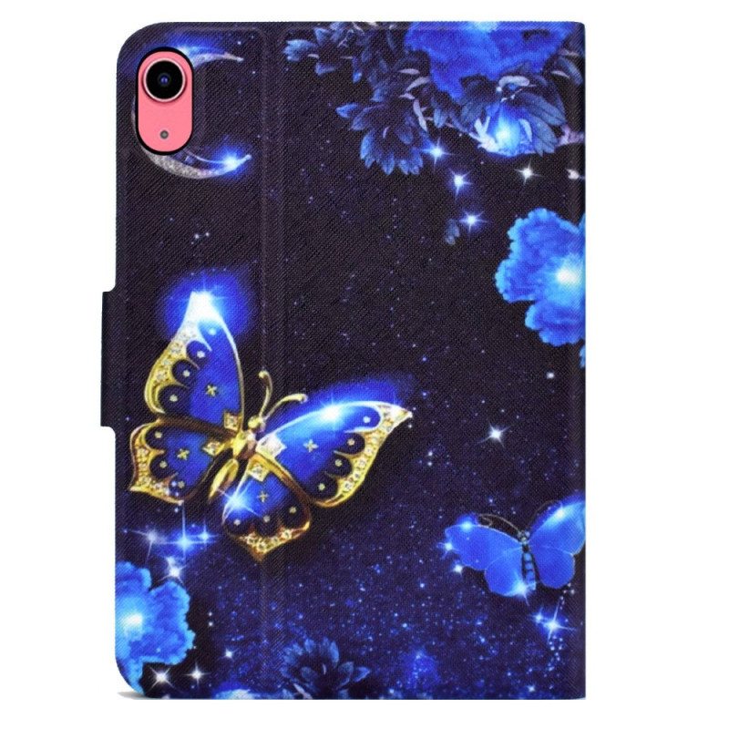 Flip Case iPad 10.9" (2022) Yöperhosia
