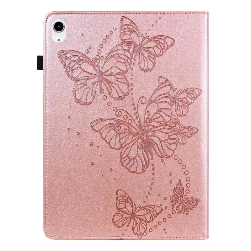 Nahkakuori iPad 10.9" (2022) Tyylitellyt Perhoset