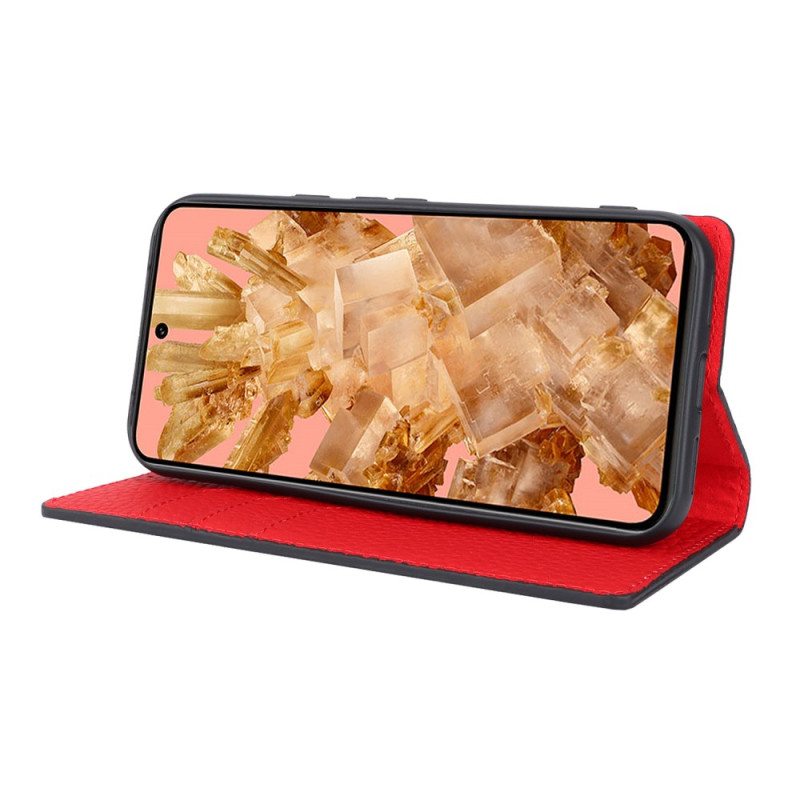 Nahkakotelo Google Pixel 8a Litsirakenne Hihnalla
