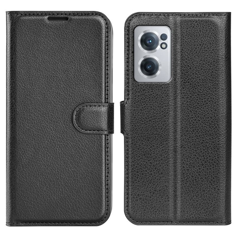 Kotelot OnePlus Nord CE 2 5G Litsi Tekonahkaa