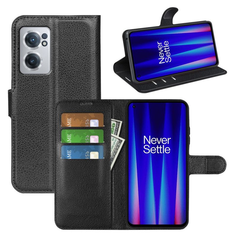 Kotelot OnePlus Nord CE 2 5G Litsi Tekonahkaa