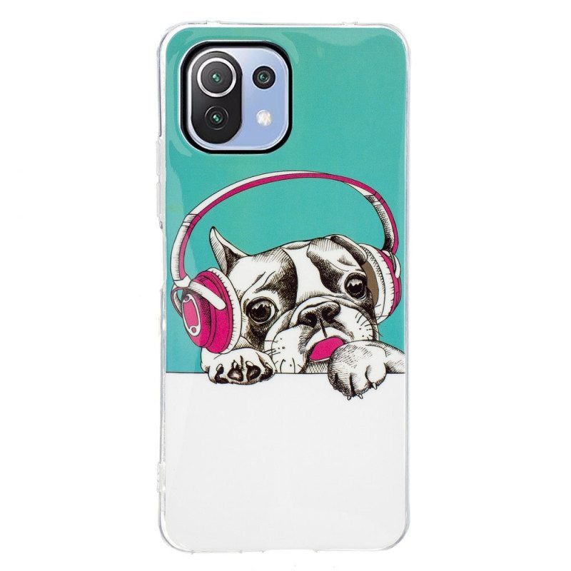 Case Xiaomi Mi 11 Lite 4G / 5G / 5G NE Fluoresoiva Koira