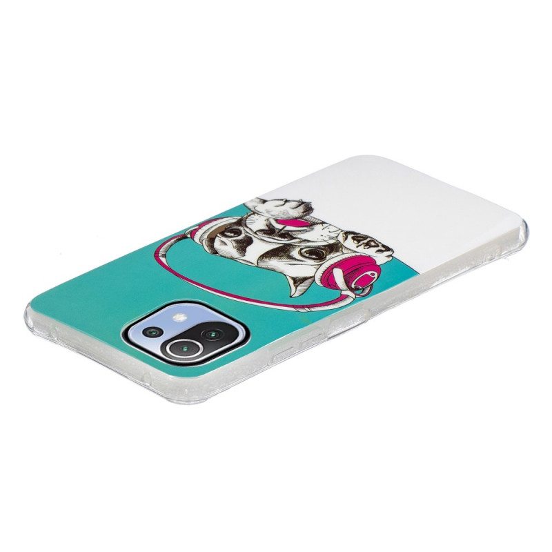 Case Xiaomi Mi 11 Lite 4G / 5G / 5G NE Fluoresoiva Koira