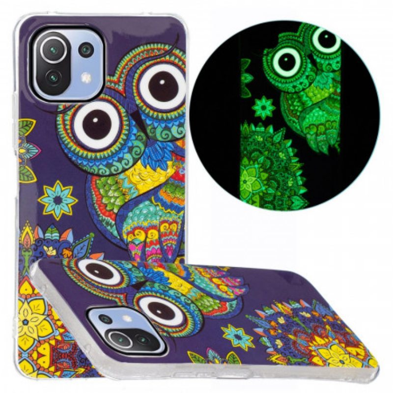 Case Xiaomi Mi 11 Lite 4G / 5G / 5G NE Fluoresoiva Pöllö