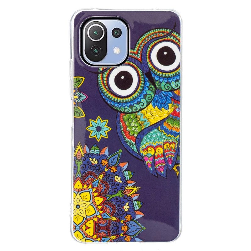 Case Xiaomi Mi 11 Lite 4G / 5G / 5G NE Fluoresoiva Pöllö