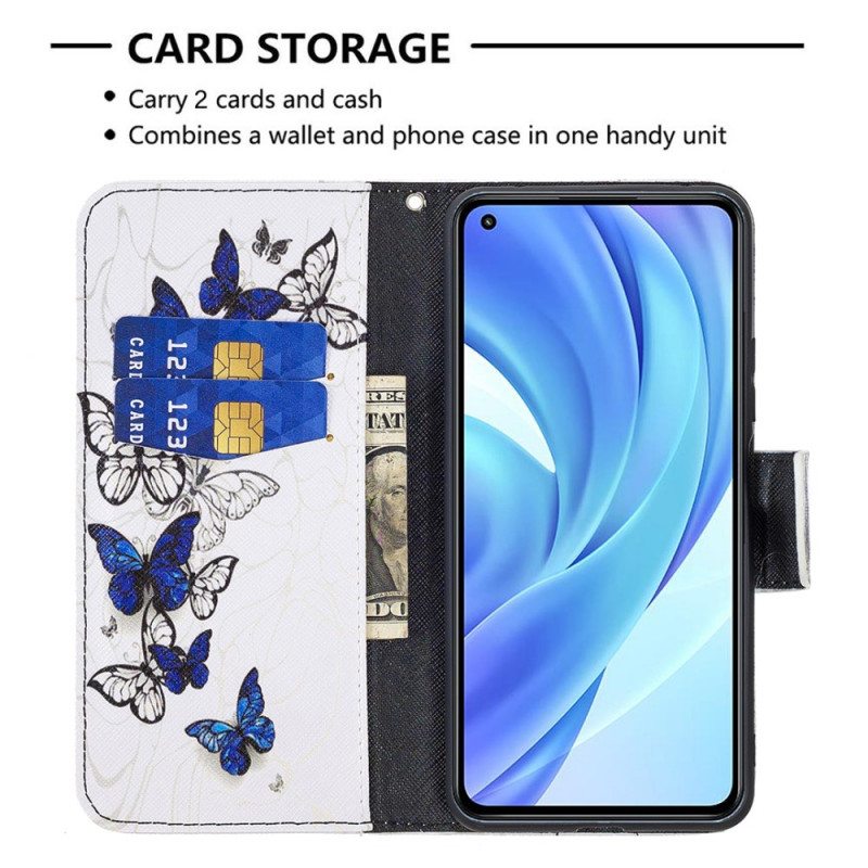 Kotelot Xiaomi Mi 11 Lite 4G / 5G / 5G NE Perhosia Lennossa