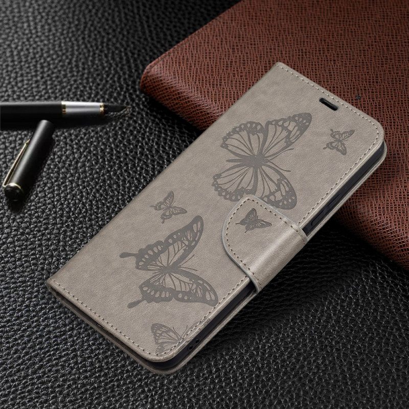 Kotelot Xiaomi Mi 11 Lite 4G / 5G / 5G NE Suojaketju Kuori Perhosille Painettu Olkahihna